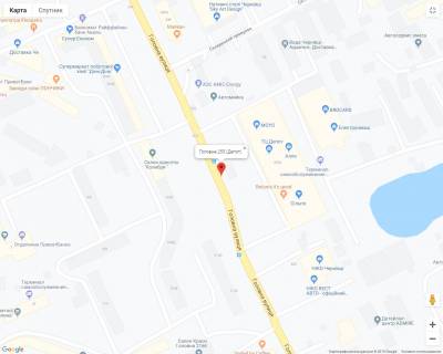 Билборд B в Черновцах Головна 255 (Депот) схема