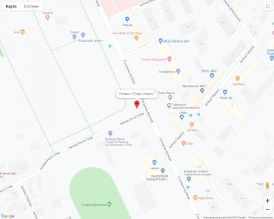 Скролер, Скрол B у Чернівцях Головна/ О.Гузар (Стадіон) - 460008 схема