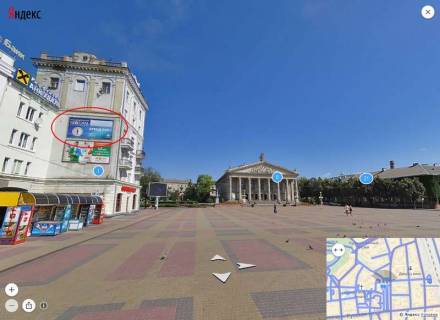 Билборд A в Тернополе, 6х3  Грушевського ( біля оп. Театру) фото 1