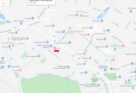 Билборд A в Львове, 6х3  Червоної Калини ( ТЦ Шувар) схема