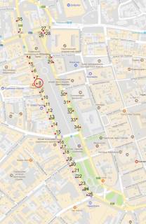 Нестандарт B в Львове, 0,7*1,0  пр.Свободи схема