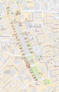 Нестандарт A в Львове, 0,7*1,0  пр.Свободи схема