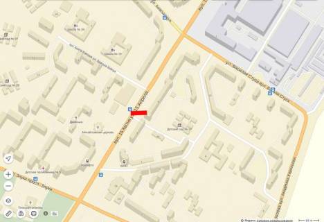 Білборд, Бігборд (Борд)  B у Тернополі, 6х3  15 квітня - навпроти Бойчуків ("Сільпо") схема