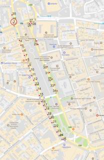 Нестандарт B в Львове, 0,7*1,0  пр.Свободы схема