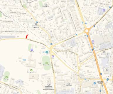 Билборд A в Львове, 6х3  Єрошенко, 9 (від ТЦ ФОРУМ) схема