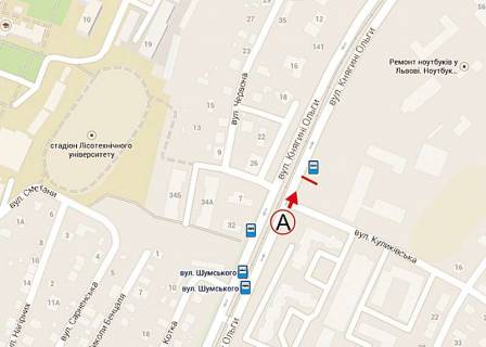 Призма A в Львове, 6х3  Кн. Ольги ( Маг. "Рукавичка") - 188010 схема