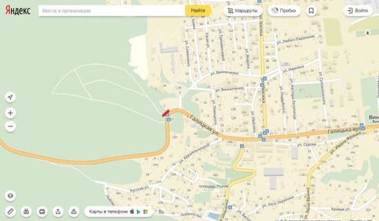 Білборд, Бігборд (Борд)  A у Винниках, 6х3  вул. Львівська (вїзд в місто Винники #2) схема