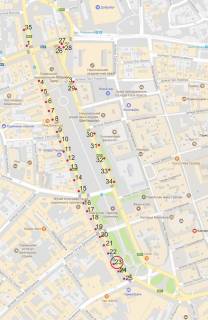 Нестандарт A в Львове, 0,7*1,0  пр.Свободи схема