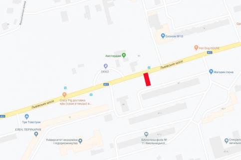 Білборд, Бігборд (Борд)  A у Хмельницькому, 6х3  Львівське шосе ,47 (Заправка ОККО) схема
