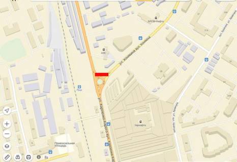 Билборд A в Луцке, 6х3  Карпенка Карого - Конякіна правий схема