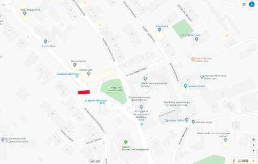 Скролер, Скрол A у Львові, 3,14х2,30  Стуса-Свєнціцького ( кільце) - 228004 схема