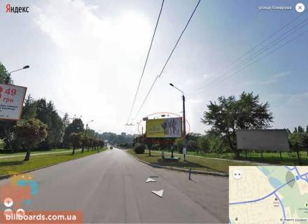 Билборд A в Черновцах, 6х3  Скальда (Комарова) - Небесної сотні ( ринок) фото 1