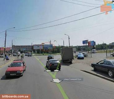 Билборд A в Черновцах, 6х3  Вокзальна (Гагаріна) - Галицький шлях АП (в центр) фото 1