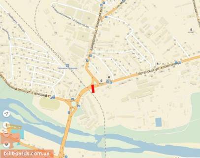 Билборд A в Черновцах, 6х3  Хотинська- Заводська схема