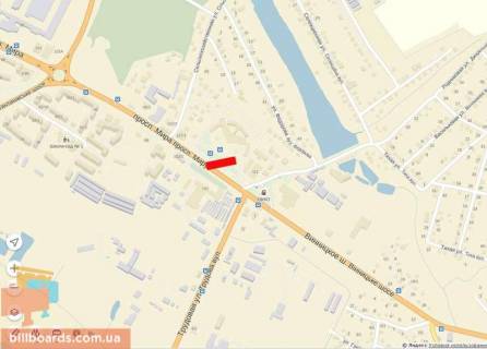 Билборд A в Хмельницком, 6х3  Миру - Автовокзал схема