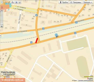 Билборд A в Хмельницком, 6х3  Кн. Святослава Хороброго (Толстого) (військова частина) схема