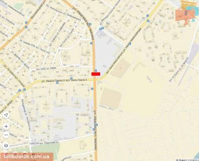 Билборд A в Ивано-Франковске, 6х3  Івасюка - .Івана Павла ǁ (біля Епіцентру), ст.А схема