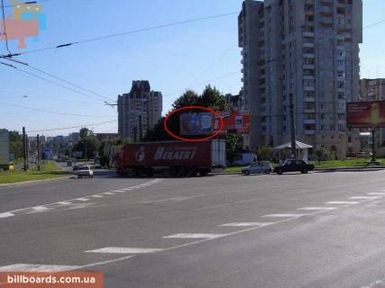 Білборд, Бігборд (Борд)  A у Львові, 6х3  Варшавська - пр. Чорновола (зліва) Фото 1
