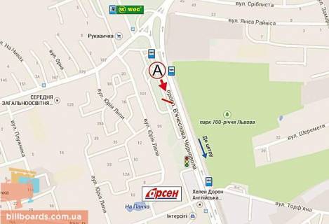 Призма A в Львове, 6х3  Чорновола, 99 (торговий центр) - 39299 схема
