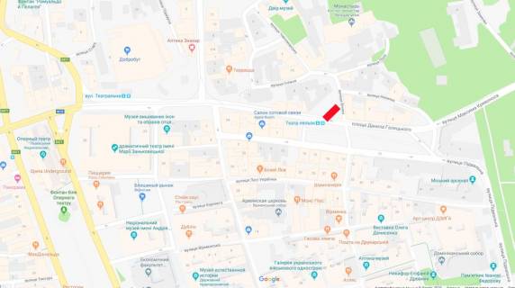 Скроллер A в Львове, 3,14х2,30  Вічева  -  Гонти ( до ринку "добробут") - 39280 схема