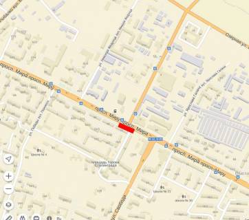 Билборд A в Хмельницком, 6х3  Миру -  П. Мирного схема