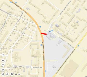 Билборд A в Ивано-Франковске, 6х3  Стуса -  Івасюка схема