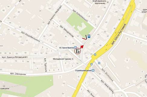 Скроллер A в Львове, 3,14х2,30  Франка  (в центр) - 217142 схема