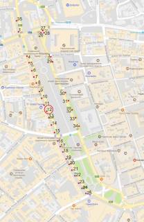 Нестандарт B в Львове, 0,7*1,0  пр.Свободи схема