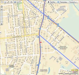 Билборд B в Луцке, 6х3  Львівська - вул. Даньшина схема