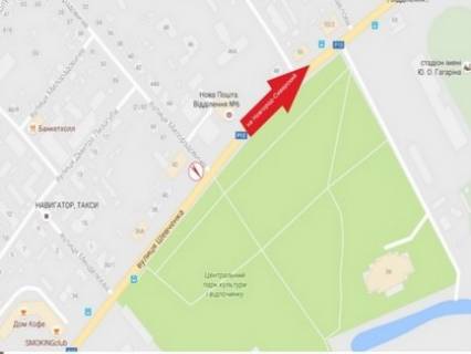 Билборд B в Чернигове перехр. Шевченко та Петровського Б схема