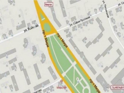 Билборд A в Чернигове Пр-т Миру 48 схема