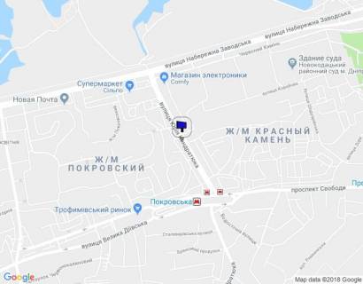 Билборд B в Днепр (Днепропетровск) вул. Комунарівська (Юрія Кондратюка), 20 схема