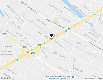 Білборд, Бігборд (Борд)  A у Дніпро (Дніпропетровськ) Донецьке Шосе,22 -вул. Новочеркаська схема