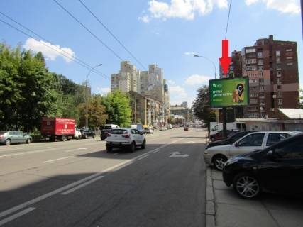 Скроллер A в Киеве, 3.14x2.3  Антоновича вул. (Горького), 150-156 (ЖК "Парк -холл "Горький", "Beer Штаб", Банк Credit Agricole, перетин з вул. Ковпака ), в напрямку Либідська площа - 160246 фото 1