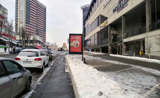 Сітіскролл A у Києві, 1.2x1.8  Кудряшова вул./ "Ультрамарин"_напр. до вул.Липківського ( ПриватБанк) Фото 1