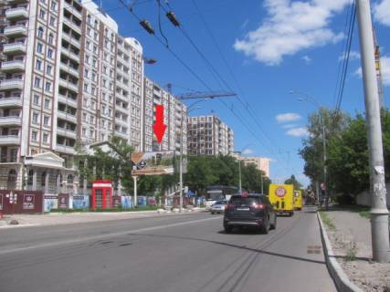 Билборд B в Киеве, 6x3  Максимовича М. вул. (Трутенко Онуфрія), 22 (Академія СБУ, клуб "SAXON", 600м. до ст. м. Васильківська), в напрямку Голосіївського просп. фото 1