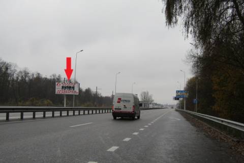Білборд, Бігборд (Борд)  B у Київських трасах, 6x3  Новообухівська траса (Дніпровське шосе), в напрямку з м.Київ, 1,2км. перед ТЦ"Мегамаркет", 100м після АЗС ОККО 8км+700м Фото 1