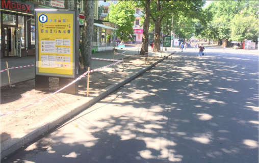 Ситискролл B в Николаеве, 1,25*1,86  вул Соборна, 2 - вул.Велика Морська  ЦЕНТРАЛЬНА ПІШОХІДНА ВУЛИЦЯ МІСТА фото 1