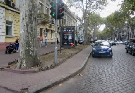 Ситилайт B в Одессе, 1.8x1.2  Пушкінська вул., - Єврейська вул. В фото 1