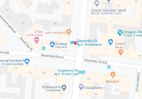 Сiтiлайт B у Одесі, 1.8x1.2  Преображенська вул., 47 - Успенська вул. В, зупинка схема
