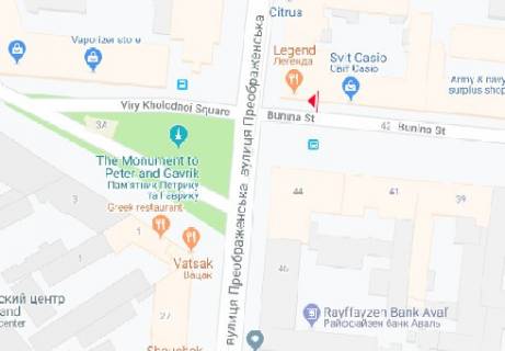 Сiтiлайт A у Одесі, 1.8x1.2  Буніна вул., 36 А схема