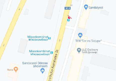Білборд, Бігборд (Борд)  A у Одесі, 3x6  Чорноморського Козацтва вул., 80 схема