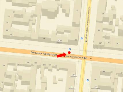 Сiтiлайт B у Одесі, 1.8x1.2  В. Арнаутська вул., 84 / Преображенська вул., в бік Рішельєвської вул. схема