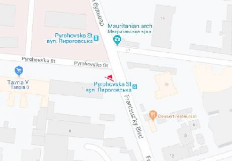 Скроллер A в Одессе, 2.32x3.14  Французький б-р. - Пироговська вул. А1 - 465488 схема