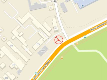 Билборд B в Одессе Николаевская дорога №281 В правая схема