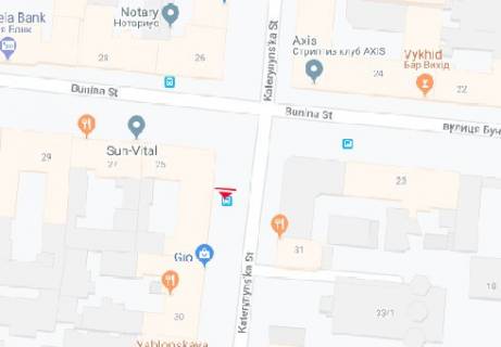 Ситилайт B в Одессе, 1.8x1.2  Катерининська(Європейська) вул., 28 B схема