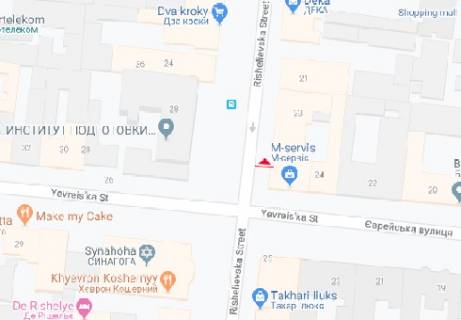 Сiтiлайт A у Одесі, 1.8x1.2  Рішельєвська вул., 23 схема