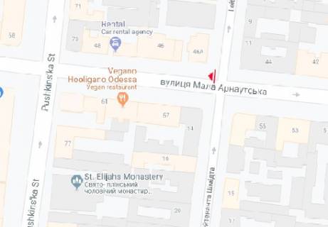 Скроллер A в Одессе, 2.32x3.14  М. Арнаутська вул., 46 - Шмідта Лейтенанта вул. А1 - 465493 схема