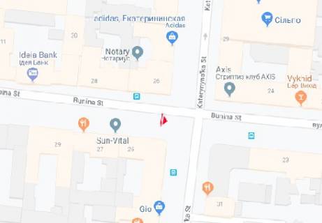 Ситилайт B в Одессе, 1.8x1.2  Буніна вул., 25 B схема