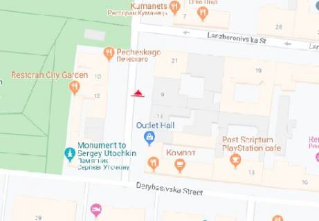 Ситилайт B в Одессе, 1.8x1.2  Гаванна вул., 4 схема